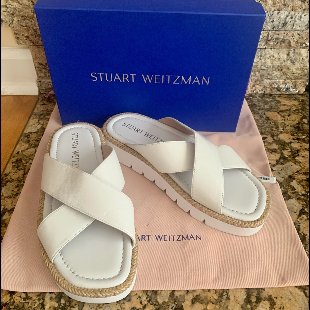 STUART WEITZMAN Roza Lift Slide Sandal